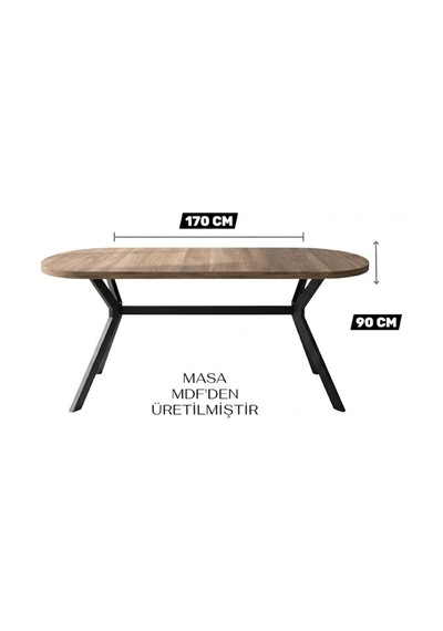 Nova Beyaz Yemek Masası Takımı 6 Adet Elma Sandalye/ 90x170 Cm Yemek Masası Bej Bej Nova Beyaz Yemek Masası Takımı 6 Adet Elma Sandalye/ 90x170 Cm Yemek Masası Bej Bej