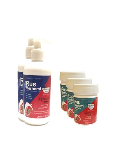 Hintohu Tüy Dökücü Azaltıcı Rus Merhemi 250 Ml 2 Adet+genital Bölge Merhemi 50 Ml 3 Adet