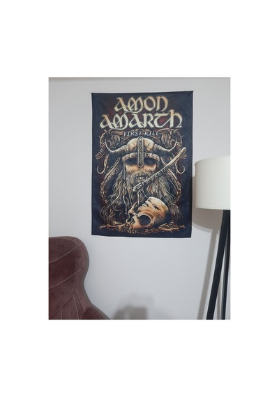 Amon Amarth - First Kill Desenli Tasarım Duvar Halısı