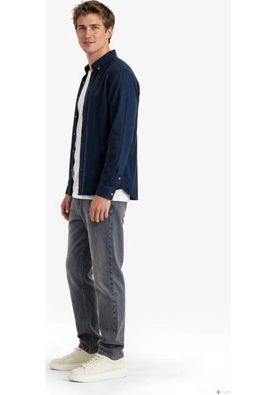 Nautica Erkek Lacivert Regular Fit Gömlek-24413