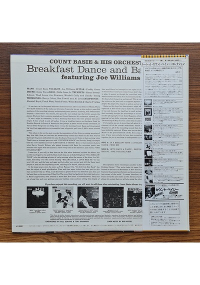 Count Basie And & Joe Williams Breakfast Dance And Barbecue