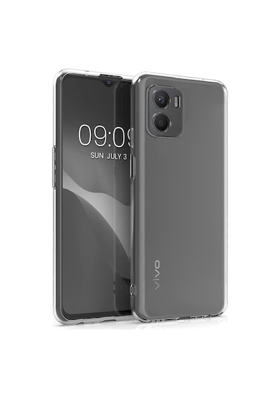 FitCase Vivo Y15s Kılıf Kamera Korumalı Silikon Şeffaf Arka Kapak