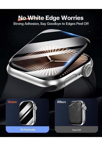 Apple Uyumlu Watch 10 Serisi 42mm Polymer Nano Ekran Koruyucu + Kolay Uygulama Aparatlı
