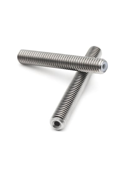 Koodmax 3d Yazıcı M6 Boğaz Ptfe Boru Paslanmaz Çelik Mk8 Besleme Tüpü Memesi Boğazı 40x6mm
