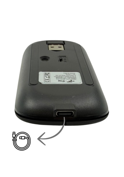 Çift Modlu Kablosuz Bluetooth Mouse Şarj Edilebilir Sessiz Tıklam