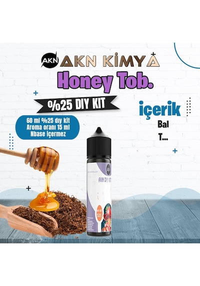 Honey Tob Yoğun Dıy Kit Gıda Aroması %25 Oranda Aroma İçerir Hazır Değildir 60 Ml