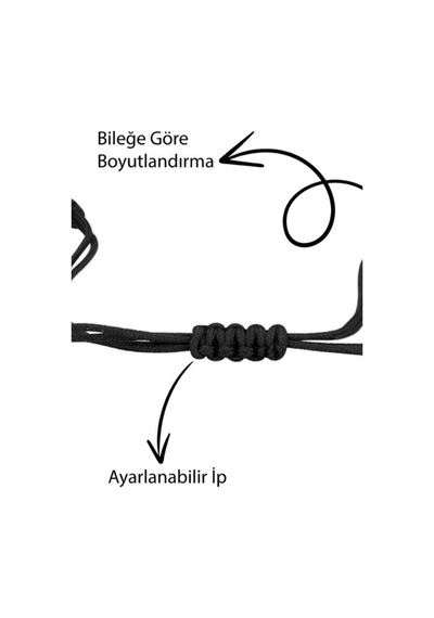 Gümüştel El Sanatları Sertifikalı Turkuaz Doğal Taş Bileklik Makrome Kilit Sistemi Çok Renkli