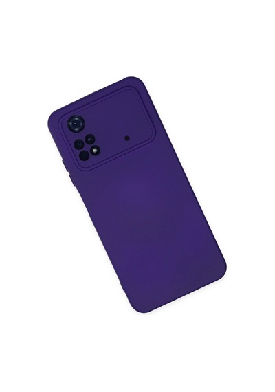 Cosmotex Newface Xiaomi Poco M4 Pro 4g Kılıf Nano İçi Kadife Silikon - Mor
