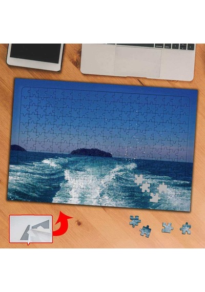 Denizde Geride Kalan Dalga 240 Parça Puzzle Yapboz Tablo-67860