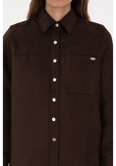 U.s. Polo Assn. Kadın Kahverengi Gömlek Desenli 50317242-vr029 Kahverengi U.s. Polo Assn. Kadın Kahverengi Gömlek Desenli 50317242-vr029 Kahverengi