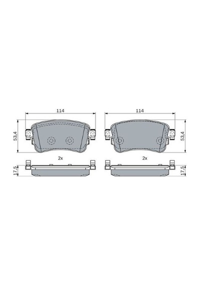 Toyota Proace Verso 2.0d4d 2016-2025 Bosch Arka Balata Netpar4437 4wz