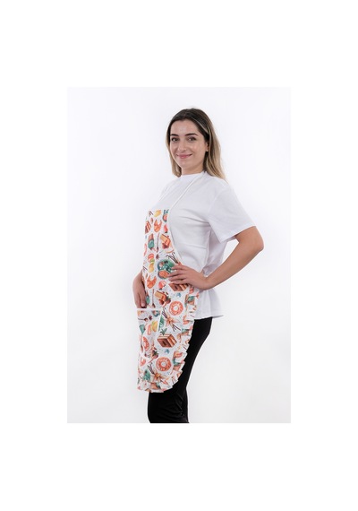 Jarse Frilly İkili Paket Sıvı Geçirmez Su Geçirmez Mutfak Önlüğü Cakes