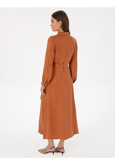 Pierre Cardin Kadın Tarçın Elbise Dokuma 50313239-vr191 Tarçın