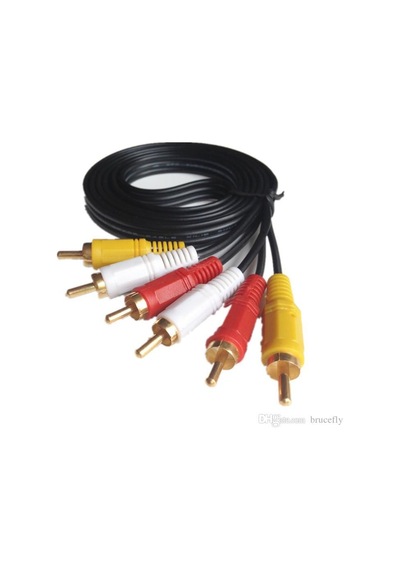 1.5 Metre 3 X 3 Rca Kablo Lale Kablo Kompozit Sarı