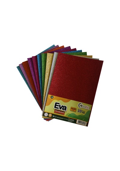 Bafix Eva Simli Yapışkanlı 20x30 10 Renk Çok Renkli