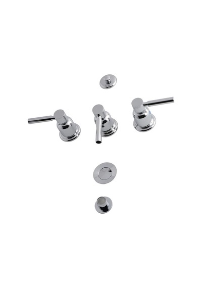 Kingston Brass Kb6321dl Concord Bide Bataryası, Parlak Krom, 8 X 2,13 X 2,13 Altın