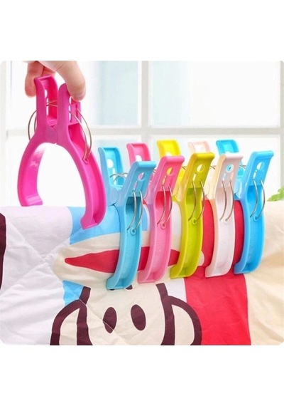 4lü Plaj Havlusu Şezlong Sabitleyici Halı Asma Mandalı Havlu Tutucu Plastik Turuncu 30 X 50 Diğer