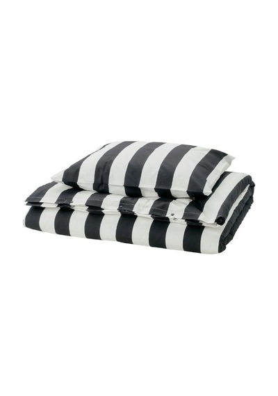 Ikea Slanhöstmal Tek Kişilik Nevresim Takımı 150 X 200 Cm Beyaz - Siyah
