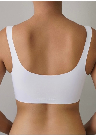 F.K Fk Lazer Kesim Pedli Seamless Bralet Sütyen-beyaz Beyaz