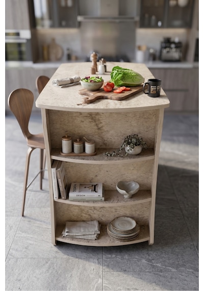 Mutfak Masası Mutfak Adası Ada Masa Bar Masası Kahvaltı Masası Raflı Çok Amaçlı Dolap Modern Masa 120x60 Cm 9835 Traverten Beyaz Mutfak Masası Mutfak Adası Ada Masa Bar Masası Kahvaltı Masası Raflı Çok Amaçlı Dolap Modern Masa 120x60 Cm 9835 Traverten Beyaz