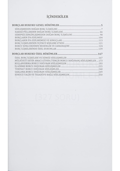 Borçlar Hukuku - Adli Ve İdari Hakimlik Sınavı Soru Bankası