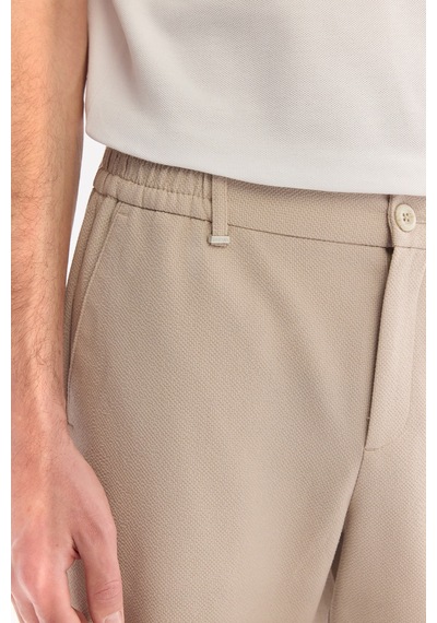 Avva Erkek Bej Yanı Lastikli Gofreli Relaxed Fit Chino Şort A61y3730