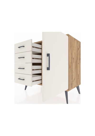 Hyperion Şifonyer Tek Raflı 4 Çekmeceli Tek Kapaklı 88x44x80 Çam-aytaşı Aytaşı Hyperion Şifonyer Tek Raflı 4 Çekmeceli Tek Kapaklı 88x44x80 Çam-aytaşı Aytaşı