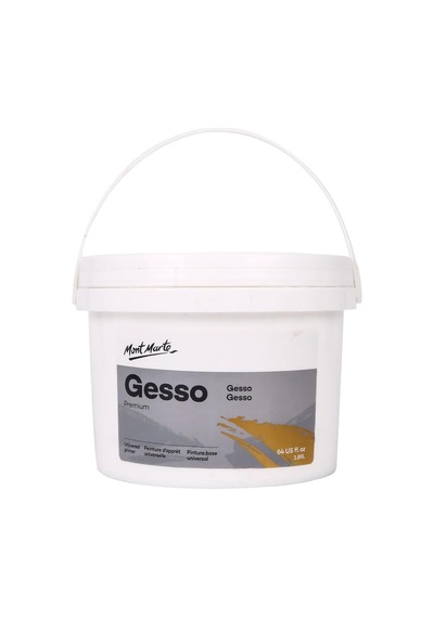 Premium Gesso Evrensel Astar 1,89 Ml 1,89 L , Akrilik Boya, Yağlı Boya, Renkli Kalemler, Pasteller, Grafit Ve Kömür İçin Uygun
