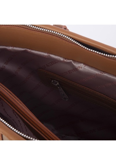 Nas Bag Kadın Omuz Çantası Spor Şık Ayarlanabilir Omuz Askılı Kum Taba Kahve Lacst 33x27x12 Cm Kum - Taba