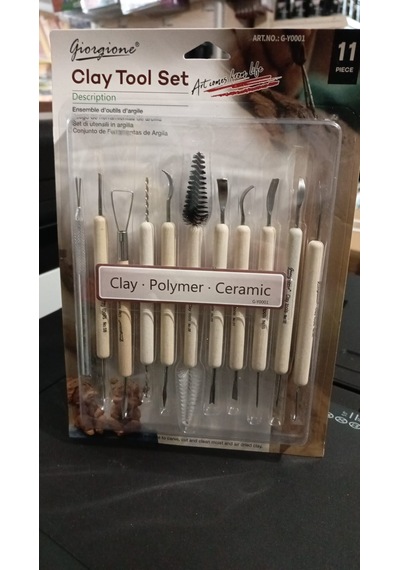 Giorgione Seramik Ebeşuar Detay Seti 11li Karma Set Clay Tool Set