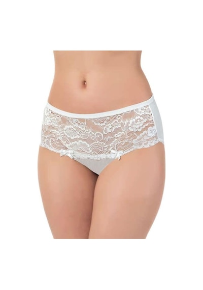Lüx Drm 2503 Kadın Pamuklu Dantelli Likralı Bato Slip Külot