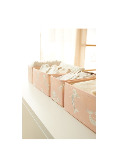 Ocean Home Textile 6'lı Çocuk Odası Deniz Kızı Çekmece İçi Düzenleyici Kutu
