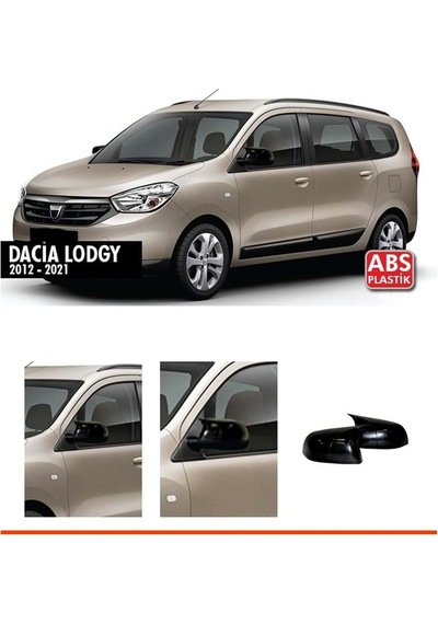 Dacia Lodgy Uyumlu Batman Yarasa Ayna Kapağı Piano Black / 2012 - 2021