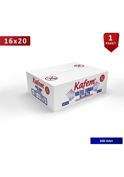 16 X 20 Cm Kilitli Poşet / Naylon Torba 600 Adet - Kafem 16 X 20 Cm Kilitli Poşet / Naylon Torba 600 Adet - Kafem