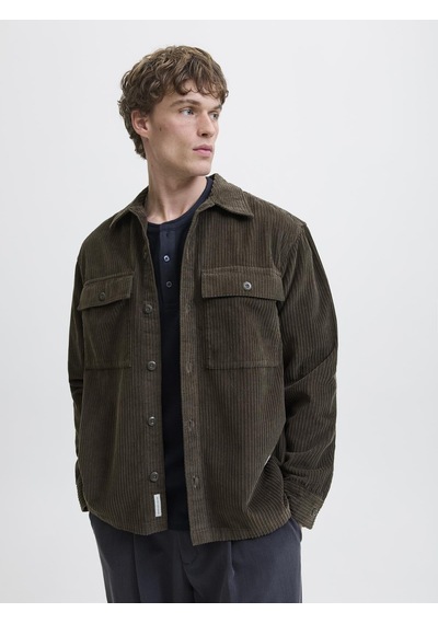 Jack & Jones Jprbluwıll Corduroy L/s Overshırt Sn Olive Olive