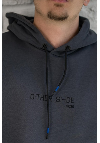 Kapüşonlu Baskılı Regular Fit 2 İplik Erkek Sweatshirt 001