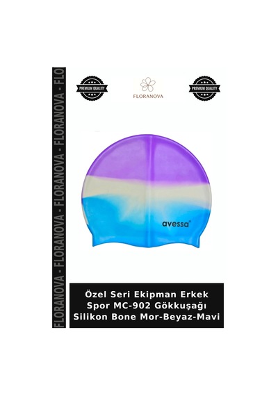 Özel Seri Ekipman Erkek Spor Mc-902 Gökkuşağı Silikon Bone Mor-beyaz-mavi Çok Renkli