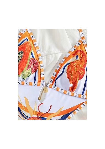 Lilly Amalfi Soleil Bağlamalı Cut-out Kadın Mayokini Beyaz Beyaz