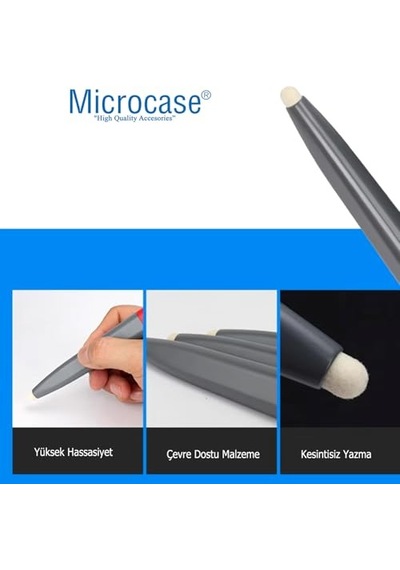 Microcase Taşınabilir Hassas Ekran Dokunmatik Keçe Uçlu Akıllı Tahta Kalemi -al4822 2 Adet Diğer