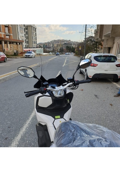 Motocam Volta Apec Apx7 Ön Cam 2025-2026 Model 78cm Şeffaf Renkli 4mm Uzun