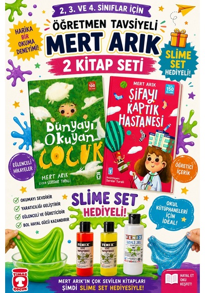 Mert Arık 2,3. Ve 4.sınıflar İçin Dünyayı Okuyan Çocuk-şifayı Kaptık Hastanesi Slime Set Hediyeli