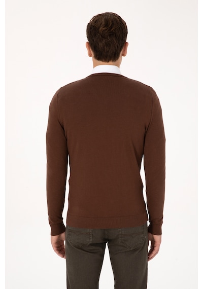 U.S. Polo Assn. Erkek Kahverengi Basic Kazak 50307778-VR029