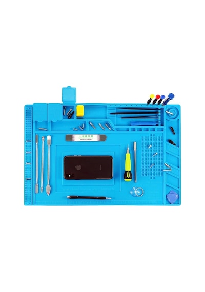 Silikon Çalışma Tamir Pedi S160 450x300mm Isıya Dayanıklı Manyetikli