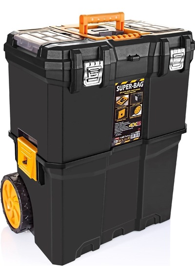 Hesaplı Hırdavat Super-Bag 5039 Büyük Tekerlekli Çift Katlı