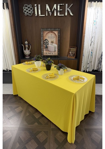 Dertsiz Dikdörtgen Masa Örtüsü 320x220cm - Dikişsiz Ütü İstemez - Düğün Davet Organizasyon Otel Restoran Limon Limon Dertsiz Dikdörtgen Masa Örtüsü 320x220cm - Dikişsiz Ütü İstemez - Düğün Davet Organizasyon Otel Restoran Limon Limon