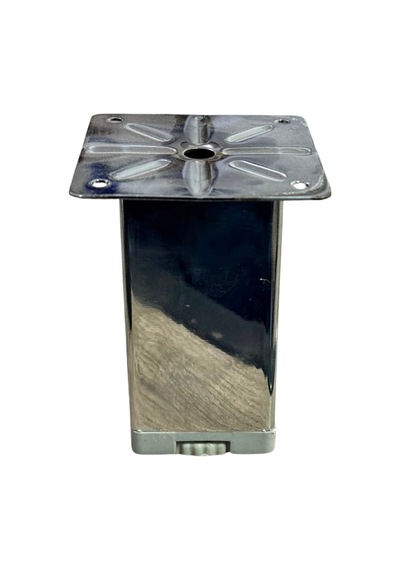 Cateksss 50x50 Mm Tablalı Ayarlı Ayak 10 Cm - 10 Lu Paket Gümüş