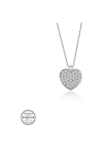 Swarovski Taşlı Gümüş Kalp Kadın Kolye (551181057)