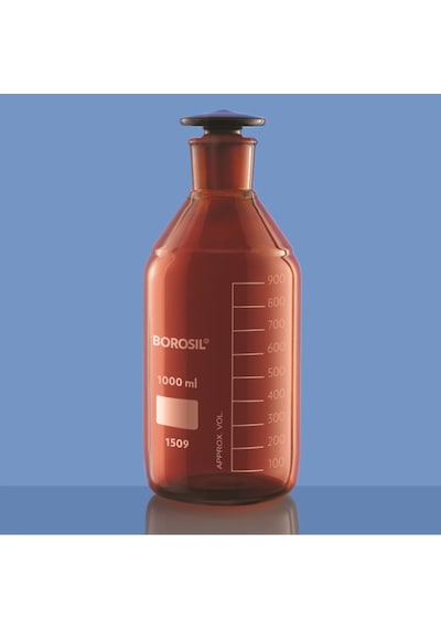 Miyar Cam Şişe 250 Ml - Amber - Cam Tıpalı