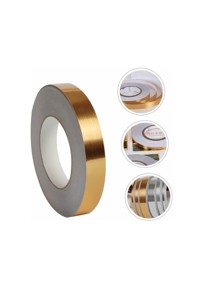50 Metre Dekoratif Banyo Mutfak Fayans Arası Derz Şerit Bant Gold Renk 0,5 Cm Gold
