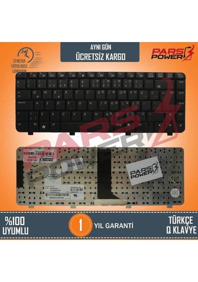 HP Uyumlu Compaq 6520S, 6720S Serisi Notebook Klavye (Siyah Tr)